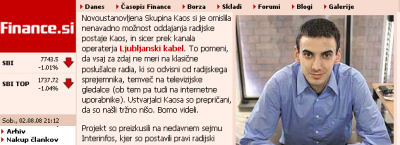 Drugi o nas foto @ Radio KAOS 20021104 finance Drugi o nas